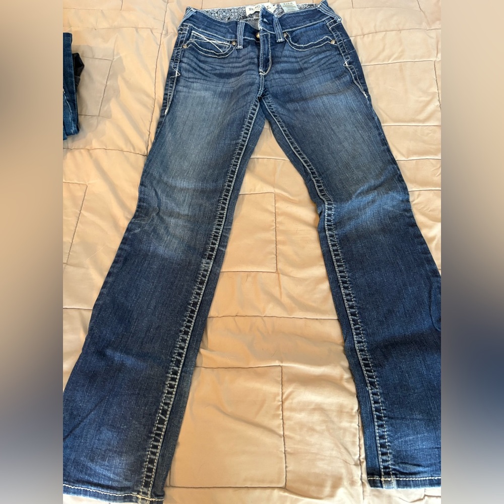 Ariat Dark Blue Women's Wide Leg Jeans